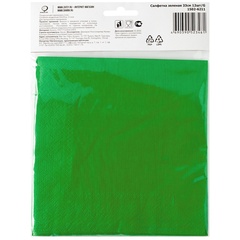 Салфетка зеленая 33см 12шт