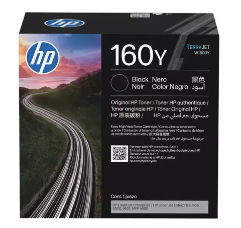 Тонер-картридж HP 160Y toner black W1600Y Original для HP LaserJet Enterprise 6500, 6501, MFP 6600