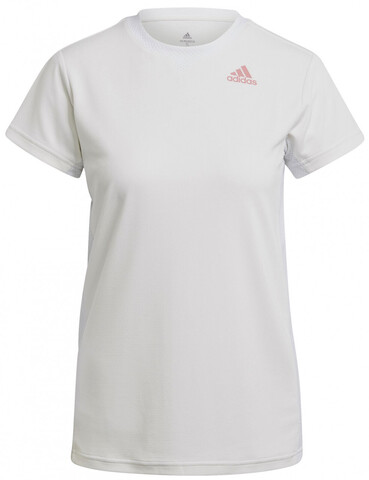 Женская теннисная футболка Adidas HEAT.RDY Tee W - white/ambient blush