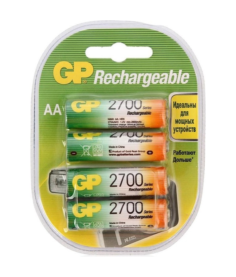 GP 270AAHC-2DECRC4 (4 шт. в уп-ке) аккумулятор - купить по выгодной ...