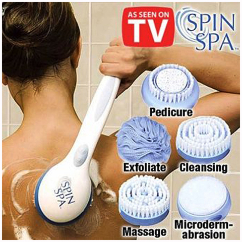 Spin Spa Щетка массажная электрическая для душа
