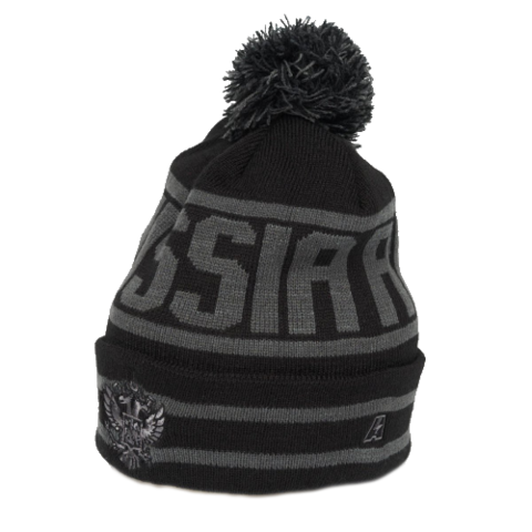 Шапка вязаная Россия