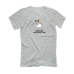 Футболка "Джек Рассел курит"