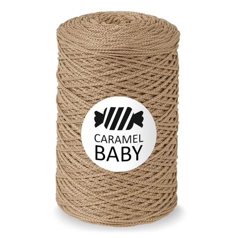 Шнур для вязания Caramel Baby 500 м соломка 7641