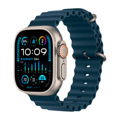 Умные часы Apple Watch Ultra 2 GPS + Cellular, 49mm, Titanium Blue Ocean Band (Синий)