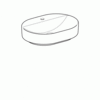 Geberit VariForm Раковина с установкой на столешницу эллиптической формы, 60х45 см, с отв. под смеситель, без отв. перелива
