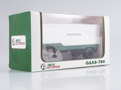 Semitrailer ODAZ-794 Manufactured Goods white-green 1:43 AutoHistory