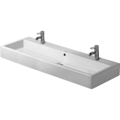 Duravit Vero Раковина для мебели, с перел., с 2 отв. под смес.,1200x470мм, Цвет: Белый 454120024 фото