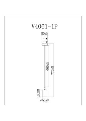 Подвесной светильник Moderli V4061-1P Section