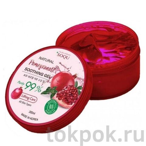 Гель для лица и тела SOQU Natural Pomegranate Soothing Gel, 300 мл