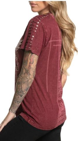 Affliction | Футболка женская DISTANT ANGEL AW23481 левый бок