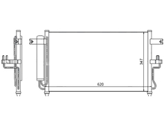 РАДИАТОР КОНДИЦИОНЕРА ACCENT ТАГАЗ АКПП SAT