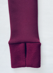 Костюм из полартека (бордовая кофта + бордовые брюки)