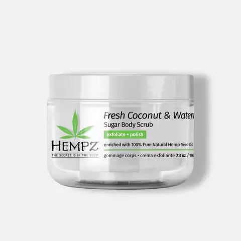 Скраб сахарный для тела HEMPZ Fresh Coconut & Watermelon Sugar Body Scrub 176 г.