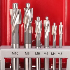 Набор цековок М3-M10 DIN373 (проходные, ср. точности) HSS 6шт Ruko 102451