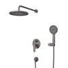 Cezares STYLUS-DSET-IN STYLUS-DSET-IN Душевой комплект встраиваемый (смеситель встраиваемый, верхний душ, ручной душ со шлангом, штуцер с держателем), сатин