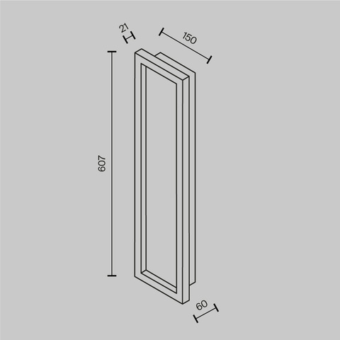 Настенный светодиодный светильник Maytoni Orign MOD311WL-L55B3K