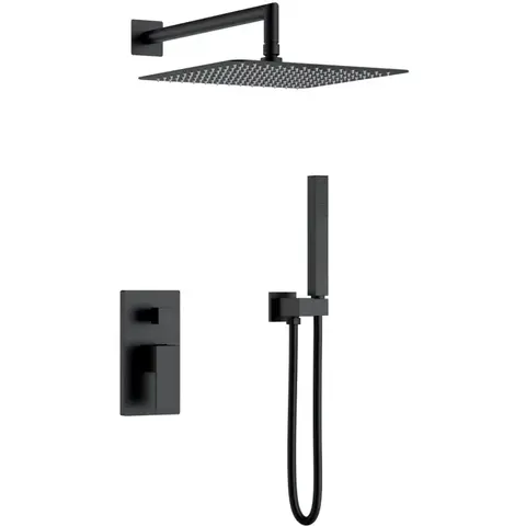 Boheme 474-3-B Смеситель встроенный для душа QUBIC ЧЕРНЫЙ