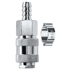 KRAFTOOL штуцер Ёлочка, 10 мм - рапид муфта, с хомутом, переходник (06596-10)