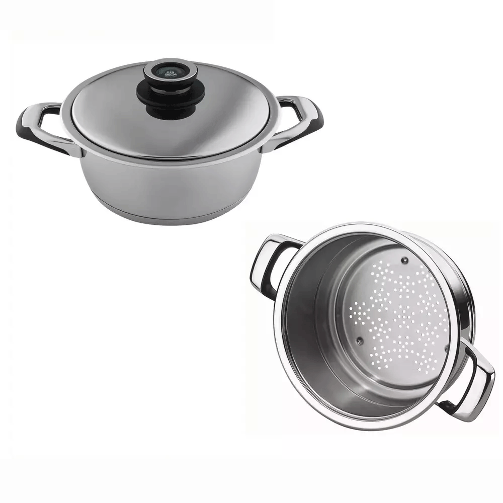 SILGA SET STEAMER Кастрюля средняя 24 см со вставкой-пароваркой - купить по  выгодной цене | PСSolutions