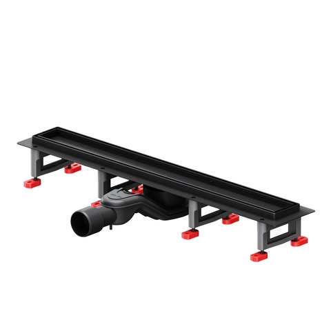 Am.Pm W01SC-U11-060-04BM MasterFlow Трап для душа линейный универс затвор Tile 60см цвет черн мат