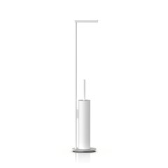 Decor Walther 0522350 Decor Walther Mikado SBK Напольная стойка с ершиком и бумагодержателем, цвет: белый матовый фото