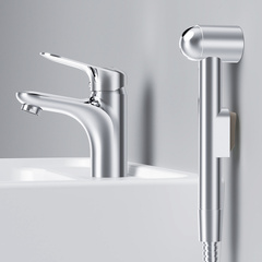 Смеситель для умывальника с гиг.душем, хром, AM.PM  SUNNY - F85C03000