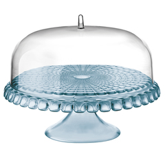 Блюдо для торта с крышкой, tiffany, ?36 см, голубое