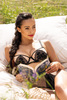 Бюстгальтер M-0203-11-2 Lindsay Bezowo-Czarny