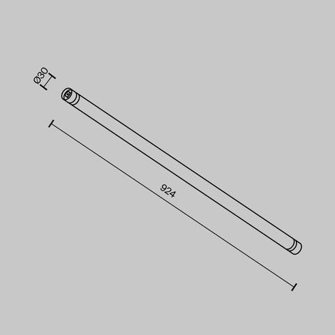 Светильник светодиодный для системы освещения Maytoni SHELF Larc C148CL-L900-13W3K-B