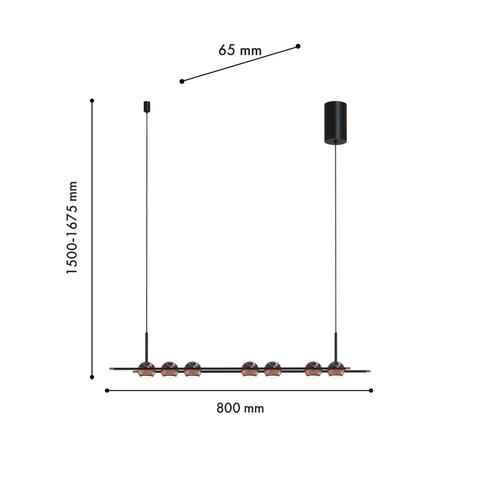 Подвесной светодиодный светильник Favourite Sturm 4561-7P