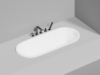 Salini 102411GF ORNELLA KIT 170x75 Встраиваемая ванна с овальной чашей, регулируемые ножки, донный клапан "Click-Clack" белый, сифон, интегрированный слив-перелив, RAL полностью