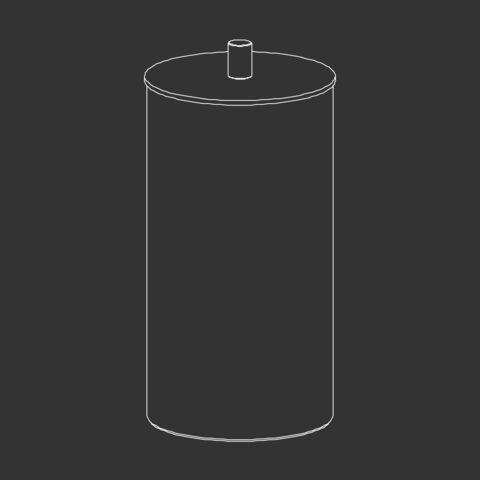 CEA Design BSK02 ZS Корзина для ватных дисков с крышкой Bronze Satin