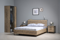 Трувор Кровать 11.34 N без основания Дуб Гранж Песочный К 356, Интра