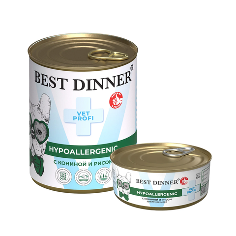 Best Dinner Exclusive Vet Profi Hypoallergenic С кониной и рисом для собак