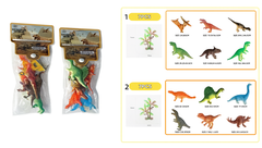 Набор мини дино в пакете 6 в уп 27*10