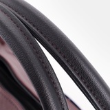 Сумка Саломея 362 гладкий бордо + черный