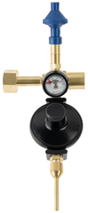 Насадка для баллона с нажимным клапаном, манометром и редуктором