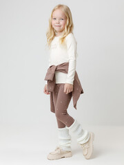 лонгслив  для девочки  КР 302267/молочный 1005 к662