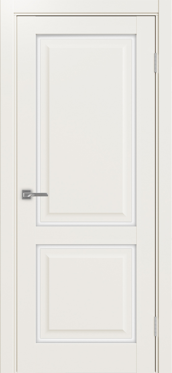 Дверь межкомнатная Оптима Порте Тоскана 602С.2121 ОФ4, цвет бежевый, экошпон, стекло лакобель белое