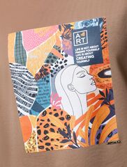 Футболка из премиального хлопка с авторским принтом  D49.989 (126428)