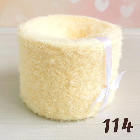 Вискозная травка 800м/100г, 114 Кремовый