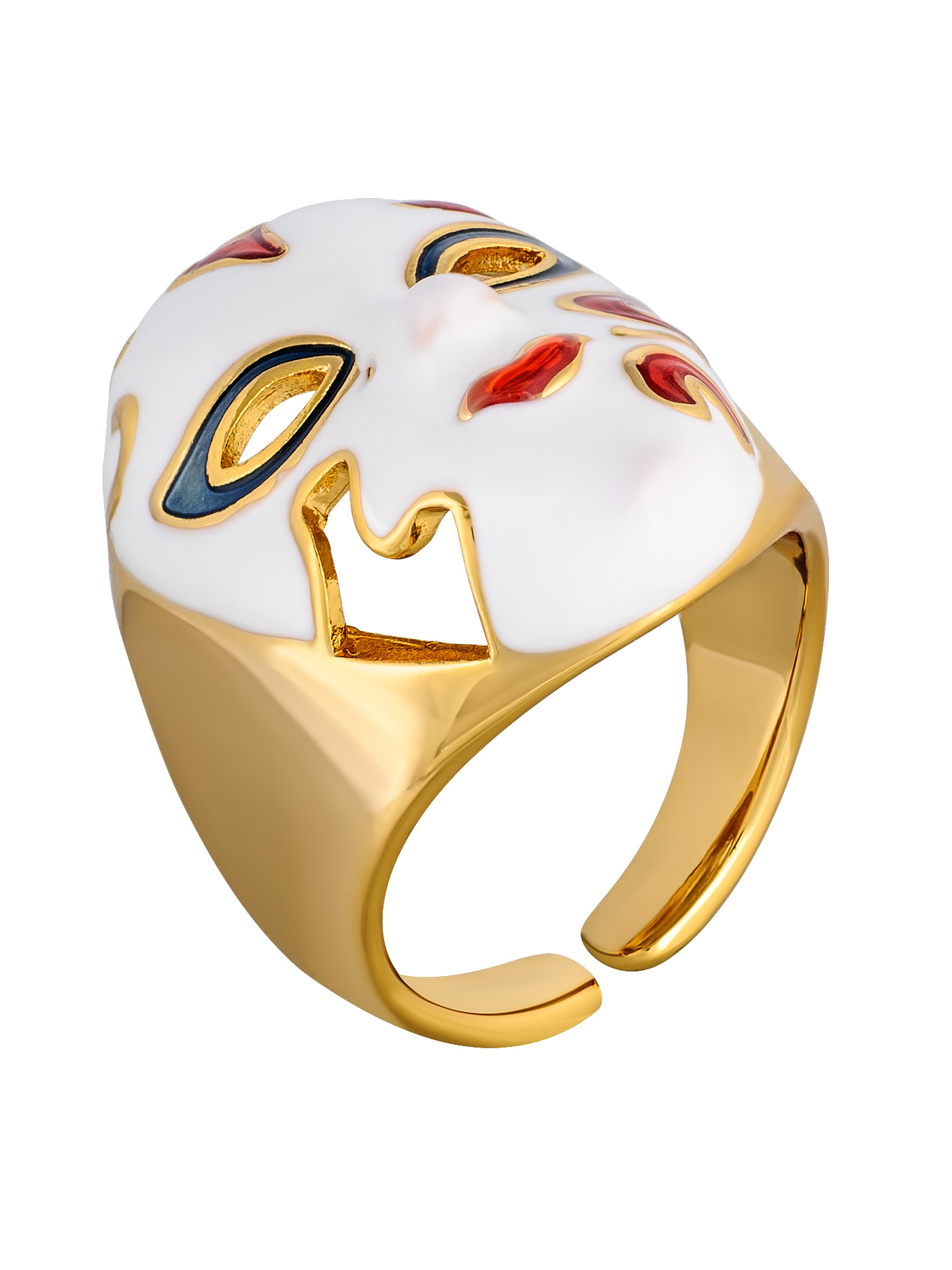 Массивное кольцо Маска Венецианская