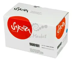 Картридж Sakura 106R01601 для XEROX, голубой, 2500 к.