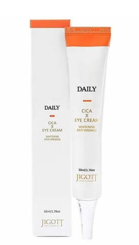 Jigott Daily Real Cica Eye Cream Крем для кожи вокруг глаз с центеллой азиатской