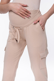 Спортивные брюки для беременных 15863 св.бежевый