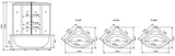 Душевая кабина Timo Standart Silver F 135*135*220  (T-6635SF)