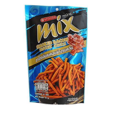 Хрустящие палочки MIX со вкусом копченого бекона 50 г