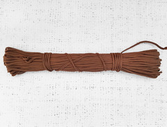 Шнур отделочный "Сутаж", ш. 3 мм, коричневый