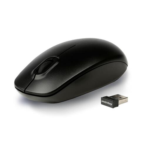 Мышь беспроводная оптическая Smartbuy ONE 300AG-K с USB-ресивером (Черная)